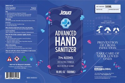 500ml - Jiude 500ml HandSanitizer Design 2